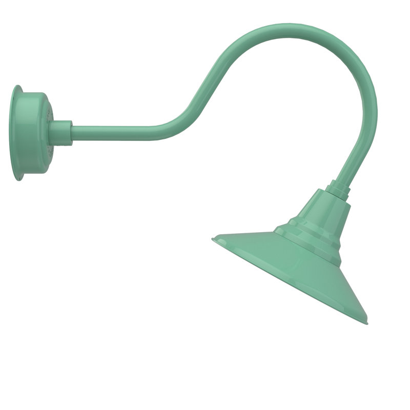 Luminaire de grange d’extérieur à del Albali, H 8po x l 12 po x P 12 po, Jade