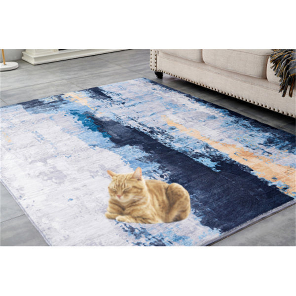 Luxury Area Rugs For Living Room, Modern Abstract Extra Soft And