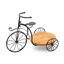 Support pour tricycle en métal 18 po avec plateau en bois massif-93819758