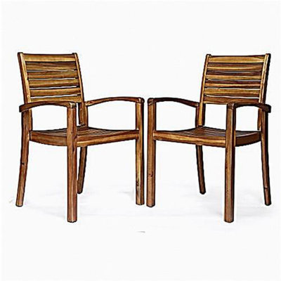 Chaise de salle à manger d'extérieur, teck 63223,00 KD