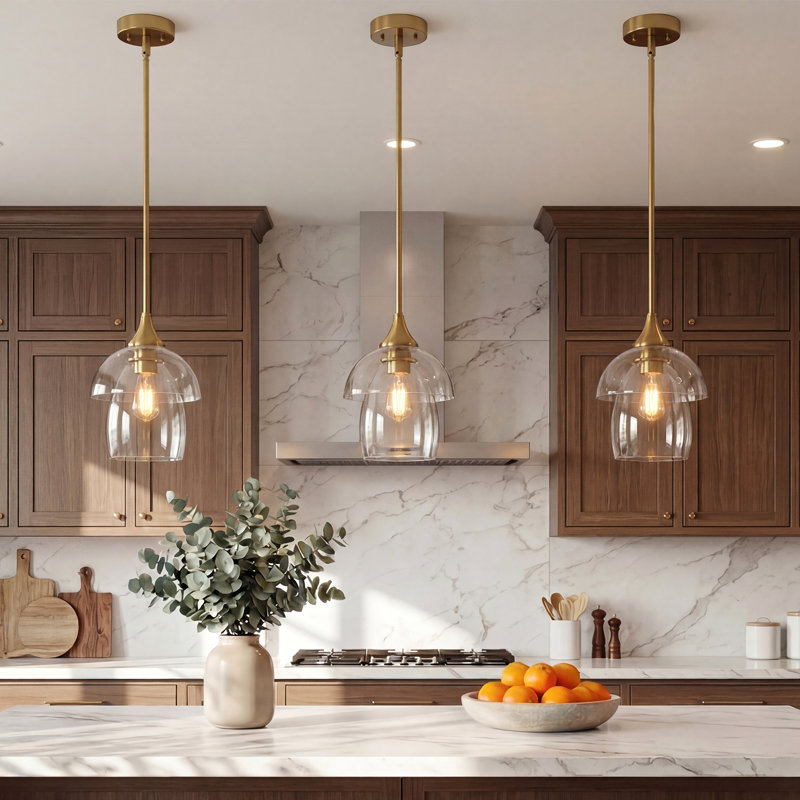 1-Light Living Dining Room Island Chandelier