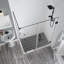 Cabine de douche rectangulaire à charnière 36 x 72 po bromley