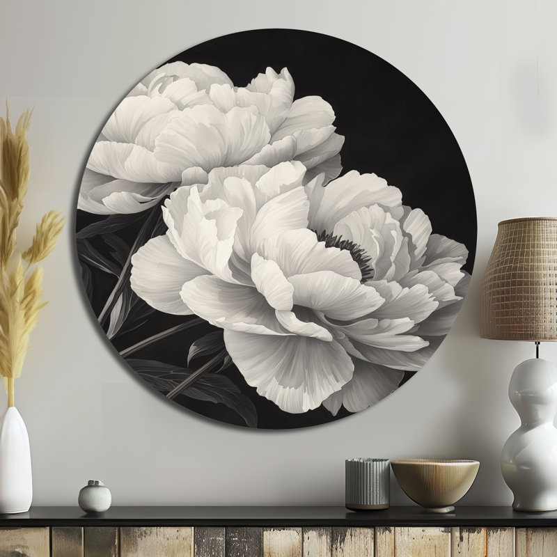 Jovar - Art mural traditionnel en métal blanc, H 16 po x l 16 po