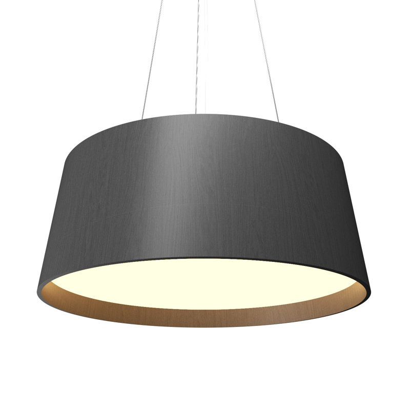 1 - Light LED Pendant, Organic Gray