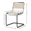 Chaise d'appoint Patton en argent / beige