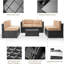 Emilienne 7 Piece Rattan Sectional Seating Group with Cushions-353213783-353213776