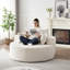 Fauteuil-lit simple Chenille en éponge moderne, 55 pi, sans assemblage, pour le salon, beige, siège unique, rembourrage en mousse, chenille 55 pi, chambre à coucher souple, siège avec coussin