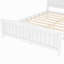 Lit plateforme, lit plateforme en bois massif avec lattes de soutien et structure solide-131206790-131206788