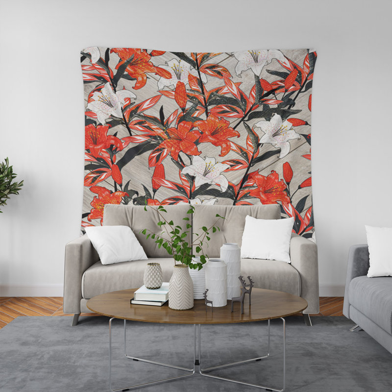 Tapisserie murale, H 80 po x l 68 po