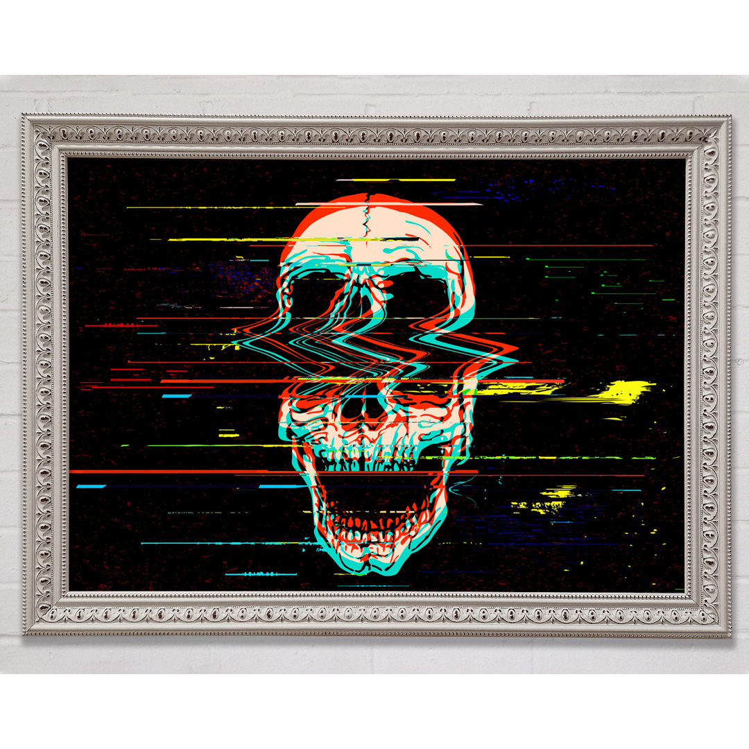 Waves Through A Skull - Einzelne Bilderrahmen Kunstdrucke