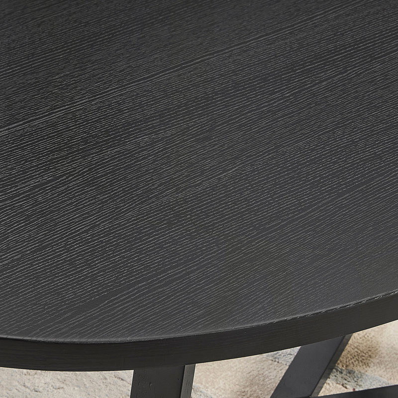 Table de bout ronde Modern, Black