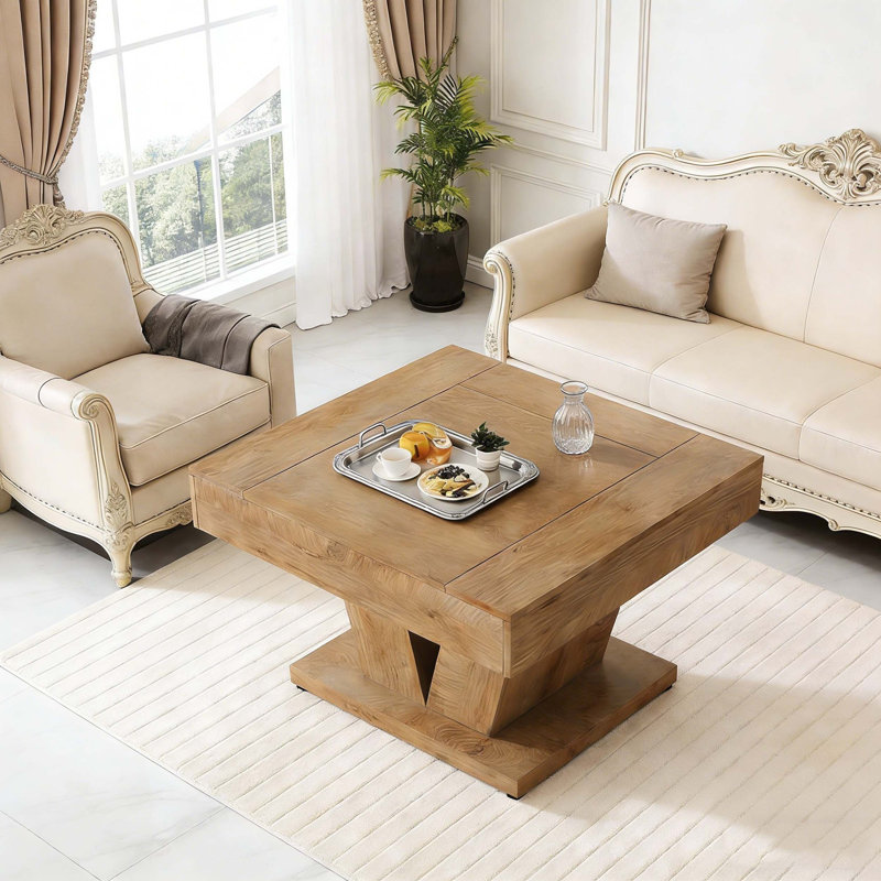 Table basse moderne Modern Wood, Couleur bois naturel