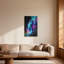 Abstract Cosmic Mouse With Neon Glow And Smoke-862427308