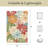 Modern Dahlia Floral Weather Resistant Indoor / Outdoor Cushioned Area Rug-129180135-129180129