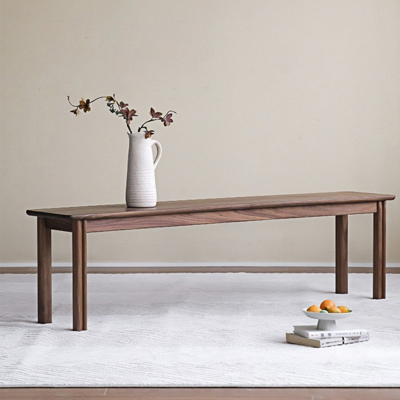 Banc en bois massif Trinka, H 16,92 po x l 62,99 po x P 11,81 po