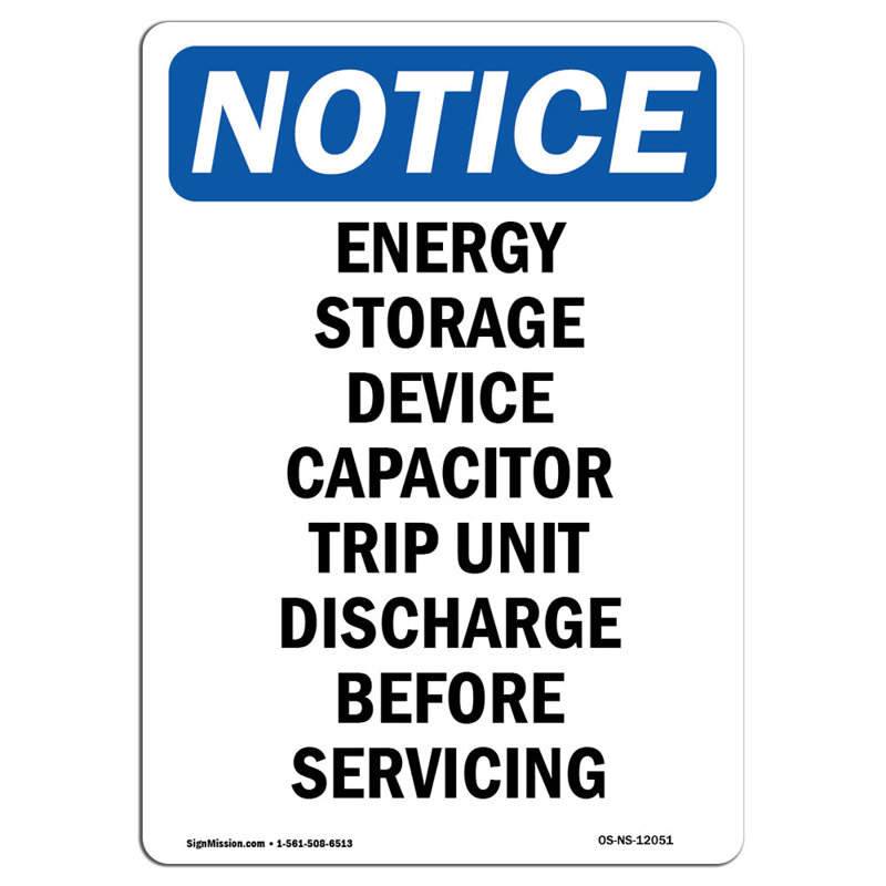 Energy Storage Device Capacitor Sign