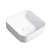 Modern Ceramic Wash Basin For Countertop - White, Easy To Clean Surface Square, Bathroom Fixture