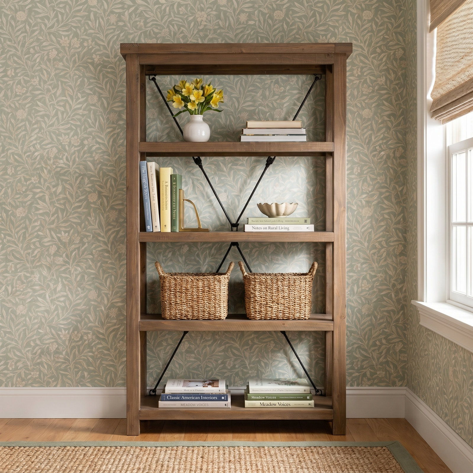 Menta Wide Bookcase