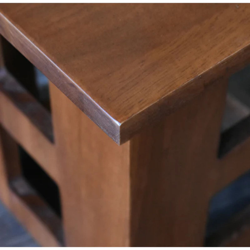 Table de bout en bois massif Shabbona, Cerisier