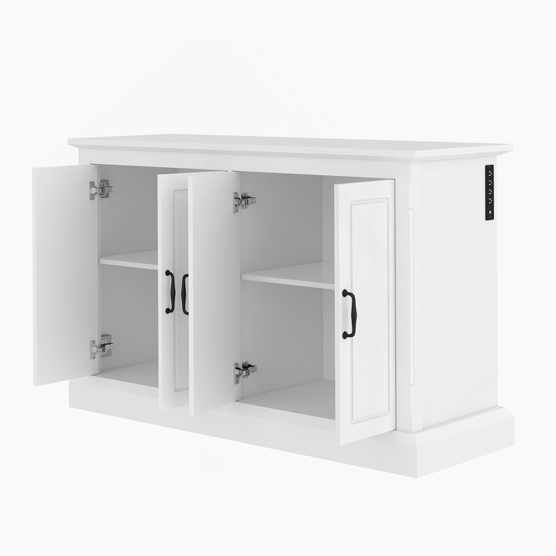 Armoire décorative, armoire de rangement, support d'aquarium avec prise de courant