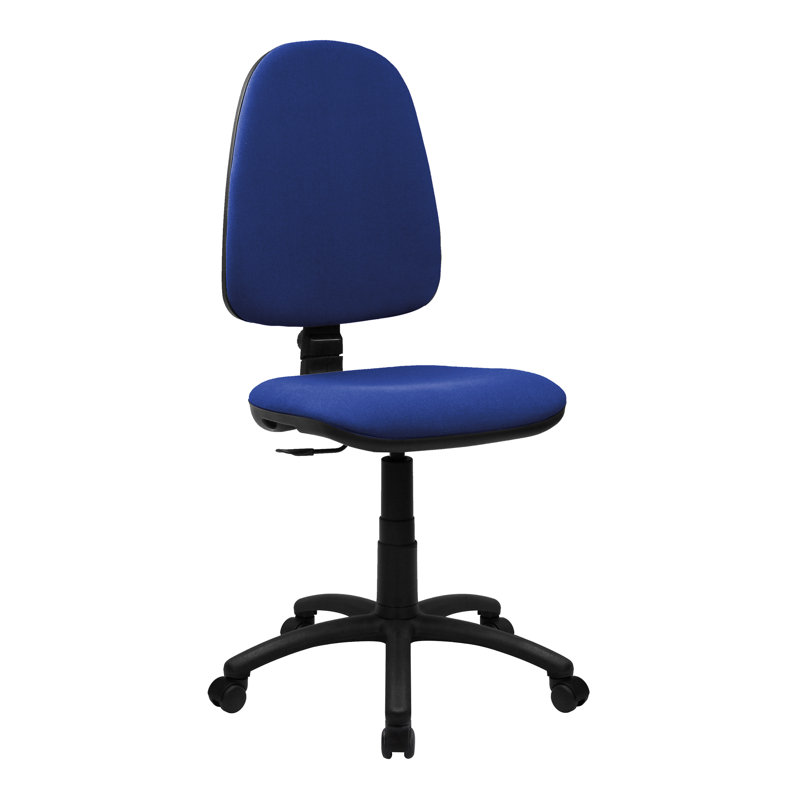 Polyester Blend Office Chair, Blue