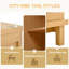Armoire de cuisine 70 "avec 2 tablettes d'armoire, armoire en bois luxueuse avec 6 tablettes de porte et 3 tiroirs pour la cuisine, la salle à manger