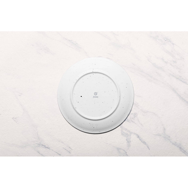Assiette en porcelaine de qualité supérieure | Assiette ronde sans rebord Vital Coupe | Va au micro-ondes et au lave-vaisselle