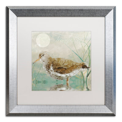 «Sand Piper II» par Jadaya, impression encadrée