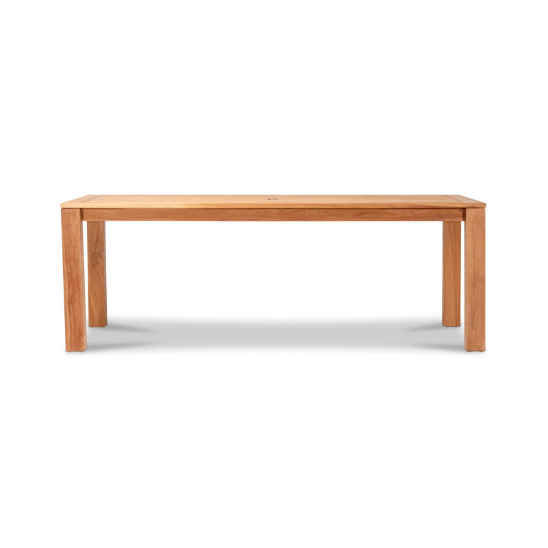 Classic Outdoor Teak Dining Table, 87" L x 30" H x 39" D