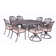 Annecorinne Square 8 - Person 64" Long Aluminum Dining Set with Sunbrella Cushions