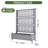 Resin Raised Garden Bed with Trellis-1802761027