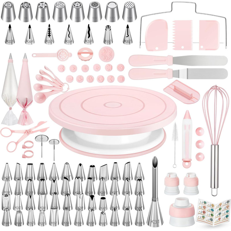 Ensemble de 158 gâteaux, outils de cuisson