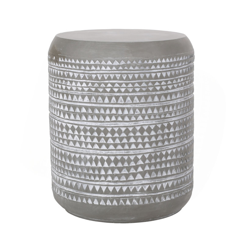 Outdoor Lightweight Concrete Side Table