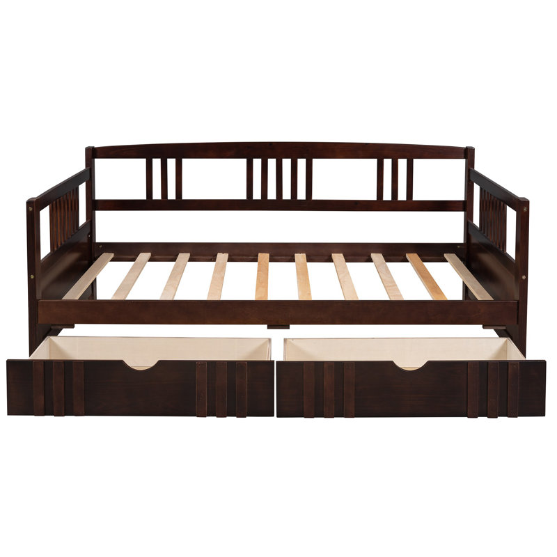 Belvia Daybed, Twin, Espresso, 2 Drawers