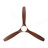 52" YUHAO Farmhouse Rustic  LED Ceiling Fan With Remote Control