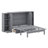Full Size Murphy Bed with Shelves, Drawers and USB Ports-98754966