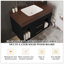 Ensemble de meuble-lavabo mural flottant 29,9 po-129334157
