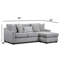 Canapé modulaire réversible de 96 po Cherisse-511072507
