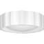 Diaja 2-Light Textured White Flush Mount Light
