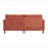 Mid Century Modern chenille Fabric Loveseat sofa, 2-Seat Upholstered Loveseat Sofa Modern Couch for Living Room,wood feet sofa for Bedroom, Reading-168716183
