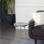 Table d'appoint en céramique avec plateau en marbre noir Erhart