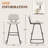Upholstered Counter Stool With Metal Frame-413272440-413272447