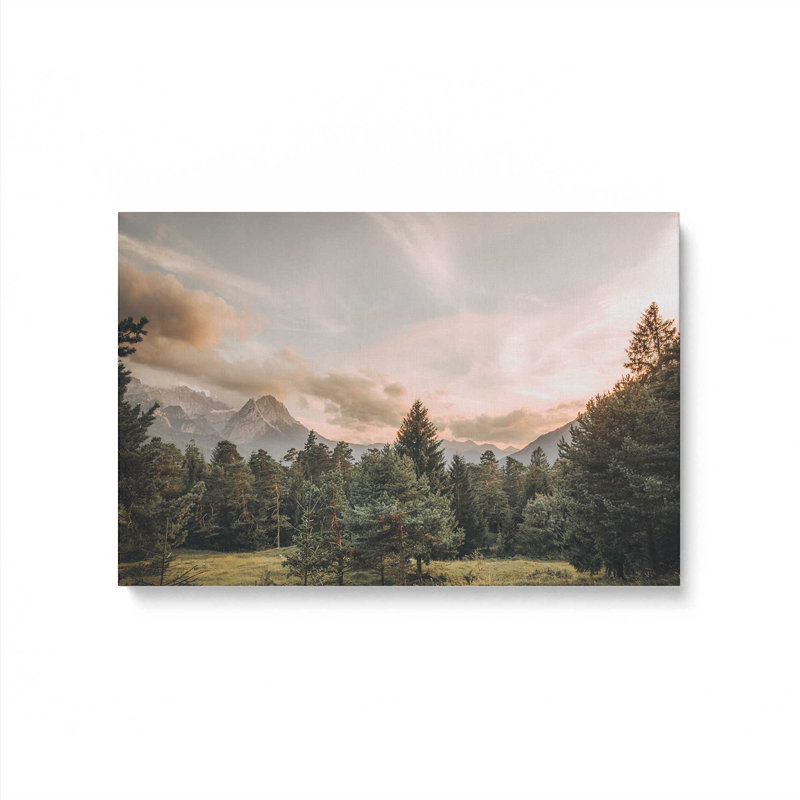Twilight Alpine View Rolled Canvas Print, Wrapped Canvas, 12" H x 18" W x 1.25" D