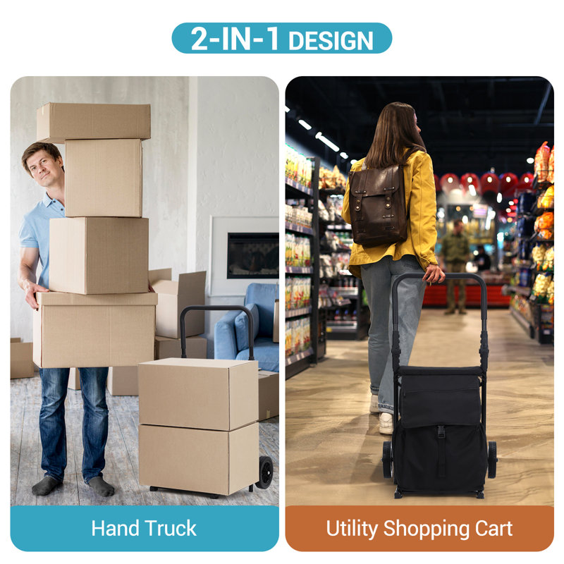 96.3cm H x 54.8cm W Utility Cart
