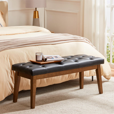 Isaura Polyester Upholstered Storage Bench