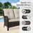 Anahit Outdoor Wicker Loveseat with Cushions-348002955