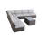 Khaleeqa Wicker Fully Assembled 6 - Person Seating Group with Cushions