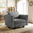 Upholstered Accent Armchair With Storage-879807867