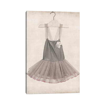 Grey Tutu Ballerina Dress - Print on Canvas