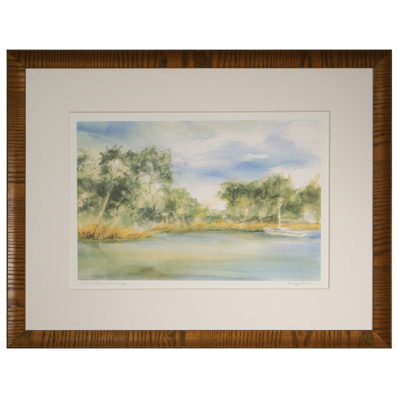 Smack Bayou Anchorage Print by Daughdrill